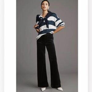 Anthropologie Maeve Dark Navy Corduroy Pants